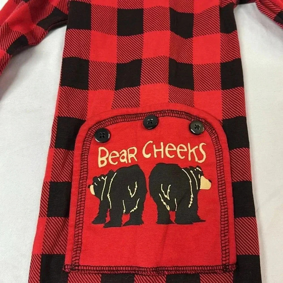 Lazy One - NWOT - long sleeve safe sleep one piece Pajama. Size 12 months - Picture 3 of 4